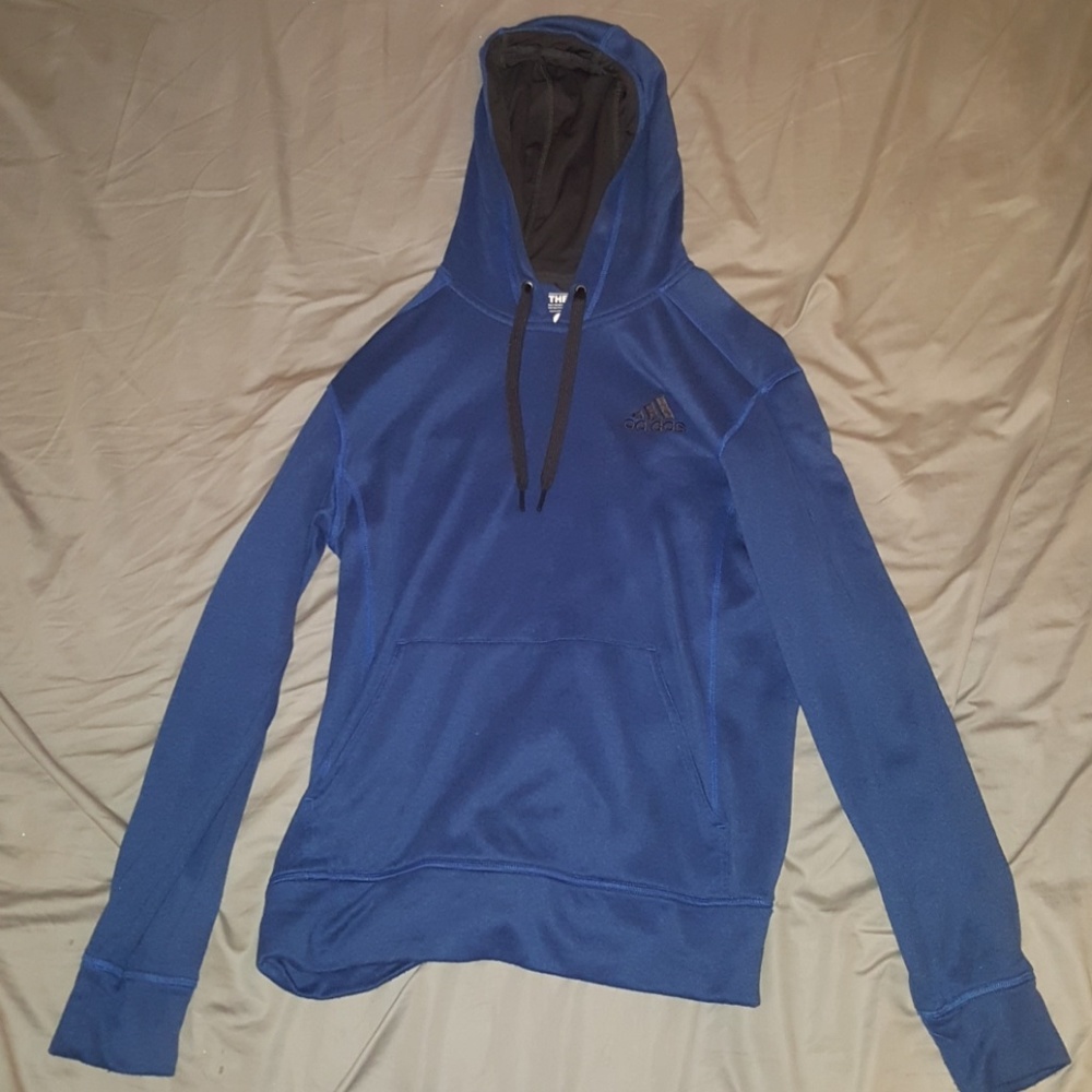 Blue adidas hoodie